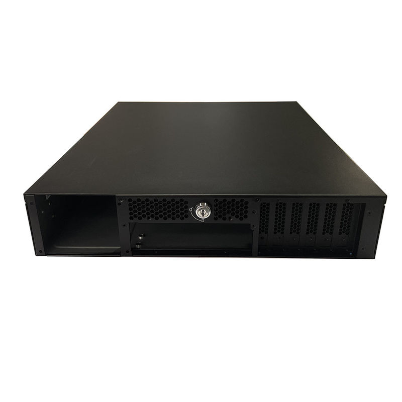 12 خليج 16 خليج Rackmount Gpu خادم مخصص هيكل مسحوق أسود رش المفتاح