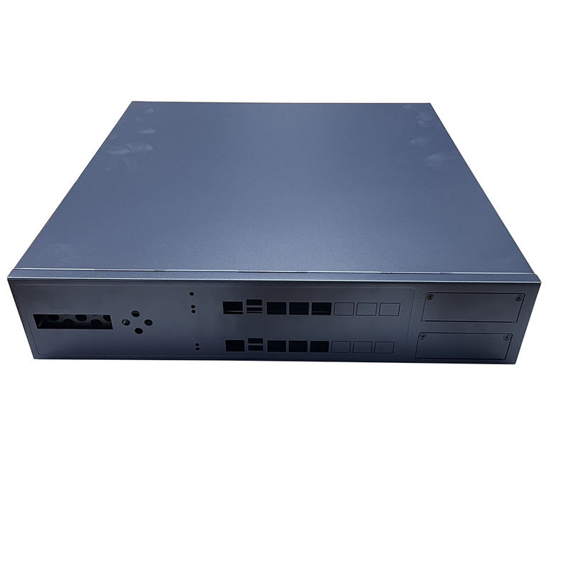 12 خليج 16 خليج Rackmount Gpu خادم مخصص هيكل مسحوق أسود رش المفتاح