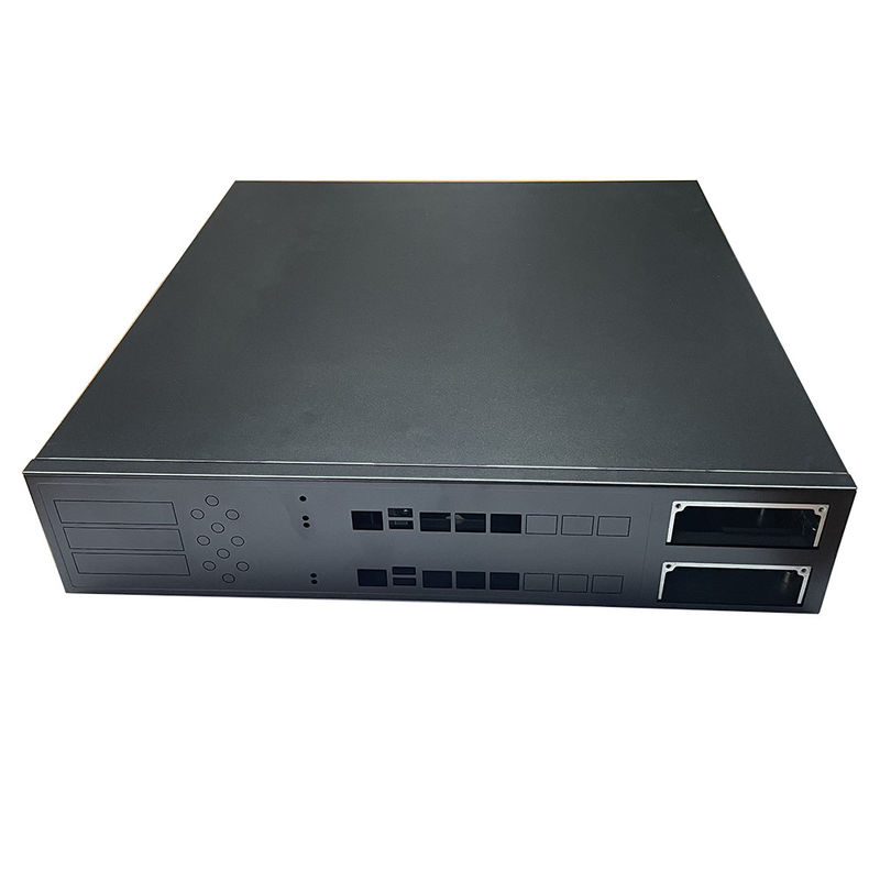 12 خليج 16 خليج Rackmount Gpu خادم مخصص هيكل مسحوق أسود رش المفتاح